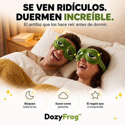 Antifaz de Rana Divertido con Ojos Interactivos para Dormir Mejor